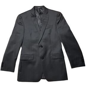 Bar III Men’s 36S Black Wool Blazer Short Tailored Fit $425